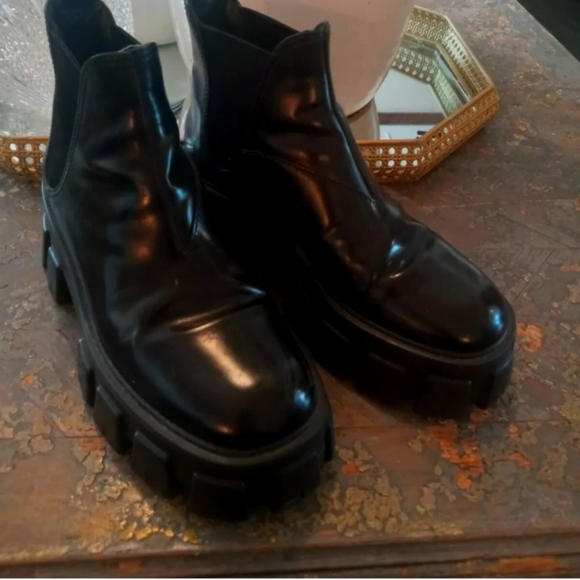 Prada Monolith Chelsea Boots Size 36 1/2 - Picture 5 of 8
